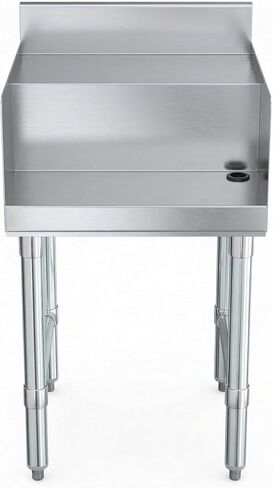 Stainless Steel Blending Mixing Station with Dump Sink & Faucet – NSF Certified Underbar Beverage Prep Sink for Commercial Bar, Restaurant, or Juice Shop (18" x 18") in Kuwait