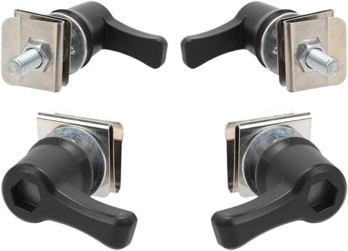 4 Pcs Black Universal Saddlebag Lever Lock Bolts And Nuts Kit Compatible With CVO Touring Road Breakout Deluxe in Kuwait
