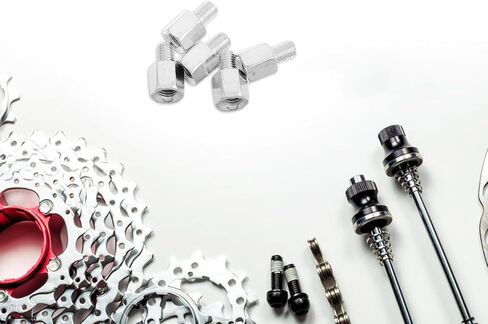 Homoyoyo 5pcs Alloy Bike Lock Holder Screws M10 Thread Bolt for Motorcycle Rearview Mirror Height Adjustment with Easy Installation and Versatile Compatibility for Bicycle Wire Racks in Kuwait