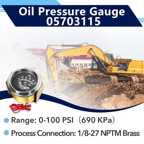 مقياس ضغط الزيت 05703115 متوافق مع مقياس ضغط ميرفي، مقياس ضغط الزيت 20P-100 in Kuwait