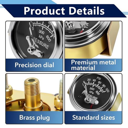 مقياس ضغط الزيت 05703115 متوافق مع مقياس ضغط ميرفي، مقياس ضغط الزيت 20P-100 in Kuwait