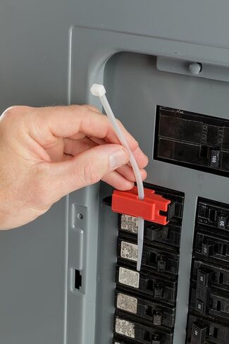 أجهزة قفل قواطع دوائر Brady Taglock™ - جهاز قفل قواطع أحادية القطب 120/277 فولت، لا حاجة إلى قفل - أحمر - 148688 (عبوة من 6 قطع) in Kuwait
