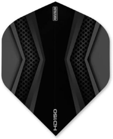 US Darts Pentathlon رمادي/أسود HD150 Standard Dart Flights - 3 مجموعات (9 رحلات طيران) - 150 ميكرون in Kuwait