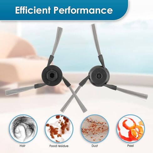 (18 Pack) V50 Ultra Complete Replacement Parts Compatible with Mova V50 Ultra Complete Robot Vacuum Cleaner, 2 Roller Brushes, 5 Mop Pads, 3 HEPA Filters, 4 Dust Bags, 4 Side Brushes, Accessories Kit in Kuwait