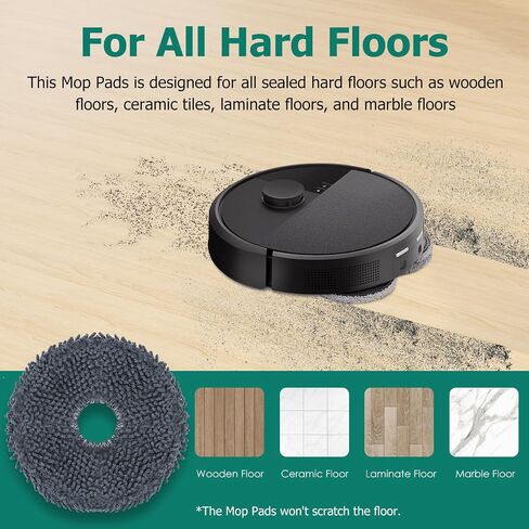Replacement Parts for iRobot Roomba Plus 405 Combo/505 Combo Robot Vacuum Accessories, 2 Roller Brush, 6 Mop Pads, 4 Filters, 6 Side Brush, 6 Vacuum Bags in Kuwait