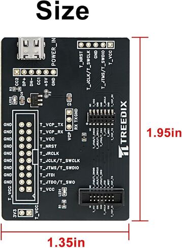 لوحة محول Treedix متوافقة مع ST-Link V3 Minie، 5V Type-C، 3.3V Step-Down، ودبابيس الإشارة الفردية in Kuwait