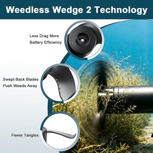 MKP-38 Weedless Wedge 2 Propller متوافق مع محرك الصيد Minn Kota بقوة 112 رطل دفع 4-1/2 بوصة مجموعة دعامة محرك الصيد استبدال #: 1865023 1378160 in Kuwait