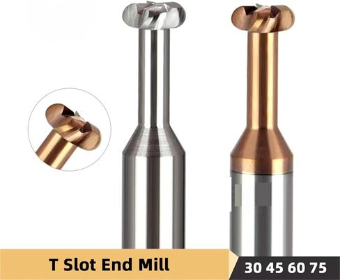 Milling machines, Radius Corner T Slot End Mill Carbide Cutter Concave Arc Machining Steel Aluminum Tool 6mm R0.5 R1 R1.5(8x2R1xD8x60) in Kuwait