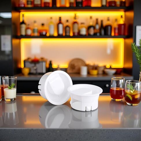 Water Pitcher Lids, 4 Pieces Glass Carafe Lids Covers Food Grade Plastic Dust Proof Splash Resistant Bottle Stoppers for Water Jug Glass Bistro Pitcher in Kuwait