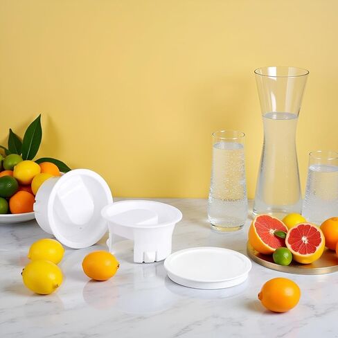 Water Pitcher Lids, 4 Pieces Glass Carafe Lids Covers Food Grade Plastic Dust Proof Splash Resistant Bottle Stoppers for Water Jug Glass Bistro Pitcher in Kuwait