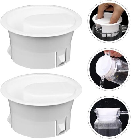 ULTECHNOVO 2-Pack Replacement Plastic Pitcher Lids 2.99" Spill-Resistant Leakproof Covers for Cold Water Jugs & Kettles in Kuwait