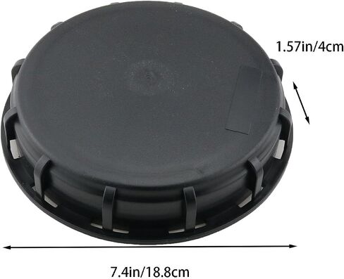 6 Inch Black Plastic Solid Cap with Gasket Leak Proof Design IBC Tank Adapter Storage Lid for Chemical and Food Industries in Saudi Arabia