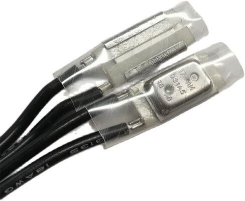 10PCS/Lot 17AM Motor Thermal Protector Normally Closed NC Thermostat Sensor KLIXON Temperature Control Switch - (Color: 17AM022 75Degree/ Size: Normally Closed) in Kuwait