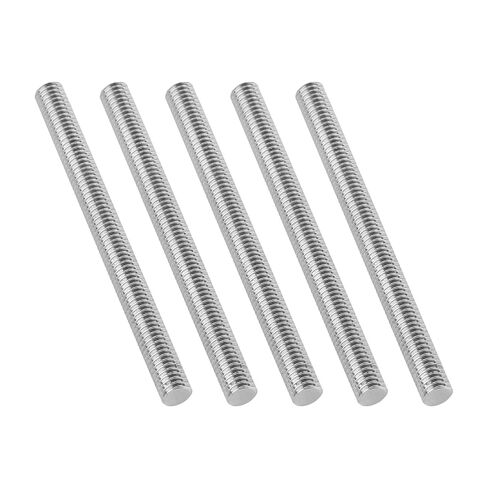 5Pcs Fully Threaded Rod & Studs, M4 x 50mm Long Threaded Screw, 0.7mm Thread Pitch, 304 Stainless Steel Right Hand Thread Bar Studs for Furniture Machinery Assembly in Saudi Arabia
