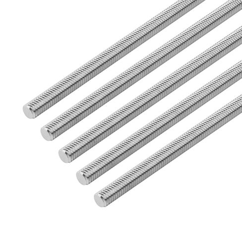 5Pcs Fully Threaded Rod & Studs, M4 x 50mm Long Threaded Screw, 0.7mm Thread Pitch, 304 Stainless Steel Right Hand Thread Bar Studs for Furniture Machinery Assembly in Saudi Arabia