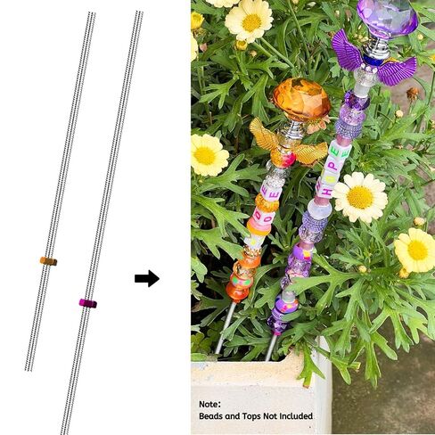 مجموعة قضبان ومسامير M4 مكونة من 32 قطعة من SNAIL GARDEN مع صواميل ملونة وأكريليك، مقاسين (10 بوصة، 12 بوصة) من الفولاذ المقاوم للصدأ جميع قضبان الخيوط، قضبان معدنية للحرف اليدوية وحصص الحديقة والمشروعات اليدوية in Kuwait