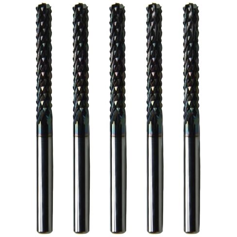 4Pcs 0.047 in Cutter Dia,Solid Carbide Spiral Upcut Engraving Cutter Coating Single Flute,1/8 Shank,Mill Carving Desktop CNC Router Bit for Acrylic Plastic Hardwood PVC MDF Aluminum Plates in Kuwait