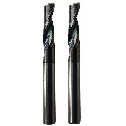 4Pcs 0.047 in Cutter Dia,Solid Carbide Spiral Upcut Engraving Cutter Coating Single Flute,1/8 Shank,Mill Carving Desktop CNC Router Bit for Acrylic Plastic Hardwood PVC MDF Aluminum Plates in Kuwait