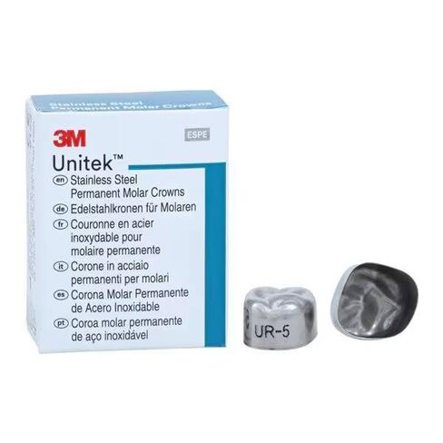 3M ESPE 900325 Unitek تيجان من الفولاذ المقاوم للصدأ 1st Perm Molar #5 علوي يمين 5/Bx in Kuwait
