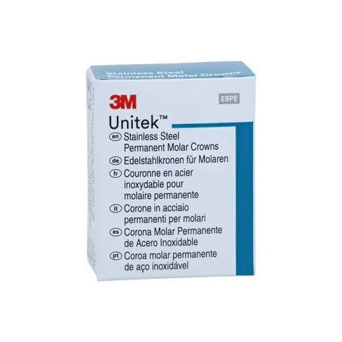 3M ESPE 900322 Unitek التيجان الفولاذ المقاوم للصدأ أول ضرس دائم رقم 2 علوي يمين 5/Bx in Kuwait