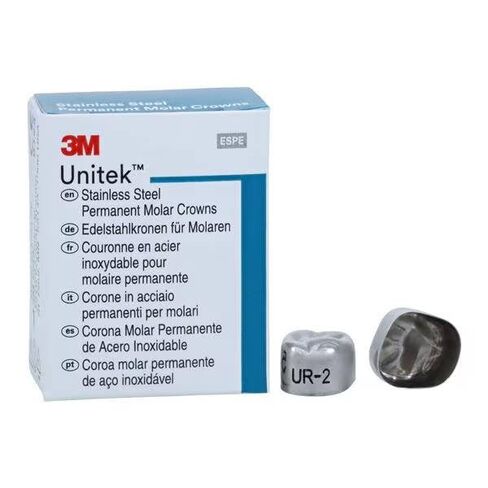 3M ESPE 900322 Unitek التيجان الفولاذ المقاوم للصدأ أول ضرس دائم رقم 2 علوي يمين 5/Bx in Kuwait