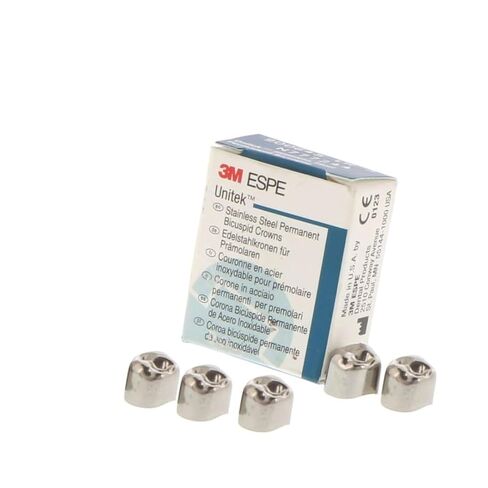 3M ESPE 900313 Unitek Crowns Stainless Steel 1st Permanent Molar #3 Upper Left 5/Bx in Kuwait