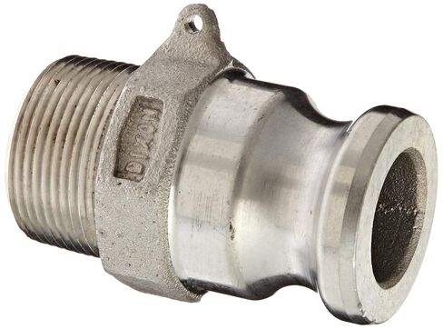 Dixon 125-F-AL ألومنيوم 356T6 Boss-Lock Type F Cam and Groove Hose Fitting، 1-1/4" Plug x 1-1/4" NPT Male in Kuwait