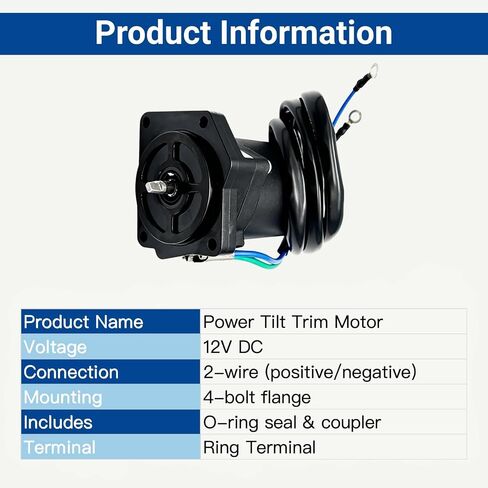 محرك تقليم مائل مناسب لـ Yamaha Outboard 75HP 90HP F75 F90 2005-2018، متوافق مع F75LA F90JA F90LA F90XA F75TLR F90TJR F90TLR F90TXR، يستبدل 6D8-43880-00-00 6D8-43880-01-00 in Kuwait