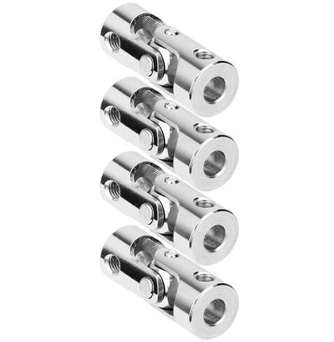 8pcs 4mm to 4mm Steel Universal Joint Cardan Coupling Connector Rotatable Model DIY Motor Shaft Fitting Accessory Shaft Adjustable in Kuwait