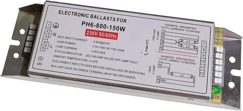 CAARLA الصابورة الإلكترونية PH6-800-150W مصباح كوابح إلكترونية 230 فولت إضاءة الصابورة لمصباحين 2x35W-75W أو 1 مصباح 1x95-150W in Kuwait