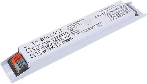 CAARLA Electronic Ballast 220-240V AC 2x36W Wide Voltage T8 Electronic Ballast Fluorescent Lamp Ballasts in Kuwait