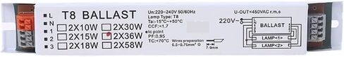 CAARLA Electronic Ballast 220-240V AC 2x36W Wide Voltage T8 Electronic Ballast Fluorescent Lamp Ballasts in Kuwait