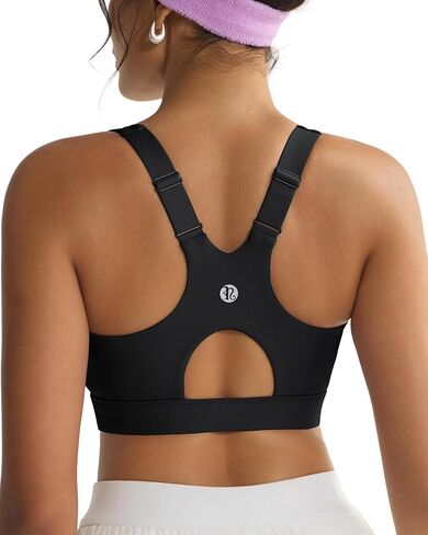 RUNNING GIRL High Impact Sports Bras for Women, High Support Running Adjustable Sports Bra Molded Cup Strappy Sports Bras in Kuwait