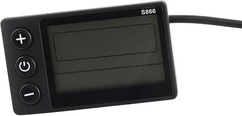 لوحة تحكم بشاشة LCD للدراجة الكهربائية S866 من Generic مع قابس SM سهلة التركيب لمقود 22.2 مم in Kuwait