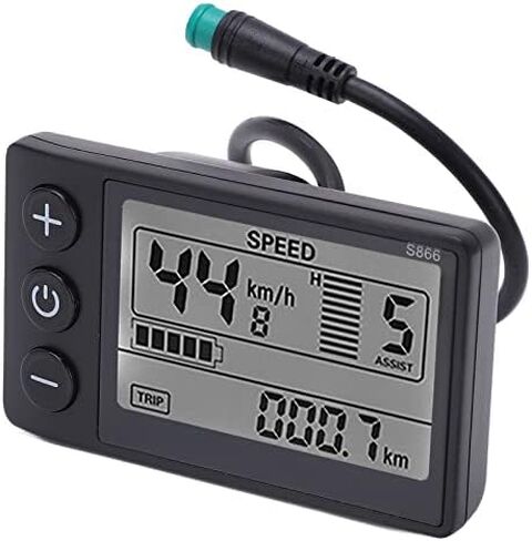 Yoidesu S866 دراجة كهربائية LCD عرض متر، 24V 36V 48V E - لوحة تحكم عرض الدراجة مع المكونات، لتعديل دراجة سكوتر الكهربائية in Kuwait