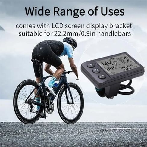Yoidesu S866 دراجة كهربائية LCD عرض متر، 24V 36V 48V E - لوحة تحكم عرض الدراجة مع المكونات، لتعديل دراجة سكوتر الكهربائية in Kuwait