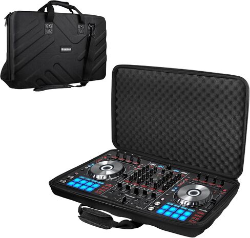 حقيبة DJ - مقاس 20.8 بوصة × 14.5 بوصة × 3.5 بوصة - تناسب وحدة تحكم DJ Pioneer DDJ-FLX4/DDJ-400/DDJ-SB2/DDJ-200/DDJ-SB3/DDJ-RB - حقيبة سفر ذات هيكل صلب - حماية EVA - لمعدات DJ in Kuwait