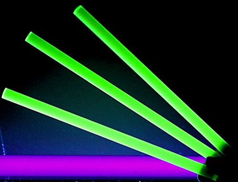 3/4" Diameter x 12" Long Green Clear Fluorescent Translucent Extruded Acrylic Plexiglass Rod - 19mm x 304.8mm in Kuwait