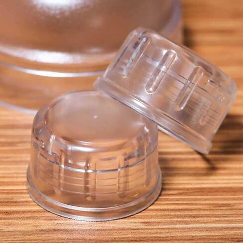 10 قطع من غطاء هزاز مقاوم للرذاذ من Amosfun بديل لكوب هزاز الكوكتيل - غطاء كوب عصير شفاف بالضغط، أغطية أكواب محكمة الغلق للبار والاستخدام الخارجي in Kuwait