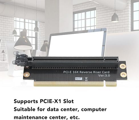 لوحة اختبار بطاقة الرسومات PCIe 16x 3.0، محول بطاقة Riser من ذكر إلى أنثى، لخادم 2U، متوافق مع واجهات 1x/4x/8x/16x، تصميم PCB عالي الموثوقية in Kuwait