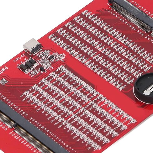 بطاقة اختبار ذاكرة الوصول العشوائي DDR4 DDR5 2 في 1 محلل تشخيصي مع ضوء LED أحمر - مصدر طاقة مزدوج، اكتشاف سهل للأخطاء للكمبيوتر المحمول وذاكرة الوصول العشوائي للخادم in Kuwait
