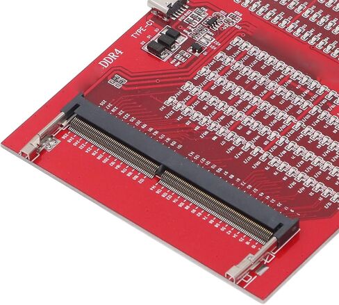 بطاقة اختبار ذاكرة الوصول العشوائي DDR4 DDR5 2 في 1 محلل تشخيصي مع ضوء LED أحمر - مصدر طاقة مزدوج، اكتشاف سهل للأخطاء للكمبيوتر المحمول وذاكرة الوصول العشوائي للخادم in Kuwait