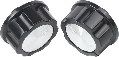 Switch Knob for Air Fryer, Oven, and Pressure Cooker - 2 Pack, Plastic Appliance Timer Control Knob, 35x35mm with 6mm Shaft Hole, Compatible with Select Kitchen Appliances in Kuwait