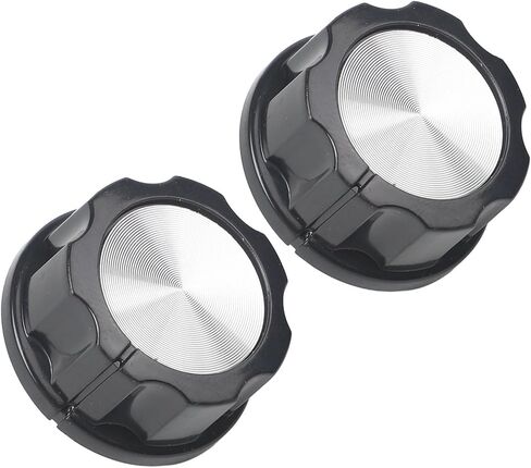 Switch Knob for Air Fryer, Oven, and Pressure Cooker - 2 Pack, Plastic Appliance Timer Control Knob, 35x35mm with 6mm Shaft Hole, Compatible with Select Kitchen Appliances in Kuwait
