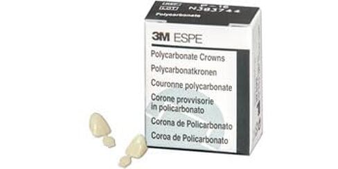 3M ESPE 3M-P21 تاج من البولي كربونات، الجانب العلوي الأيمن (عبوة من 5) in Kuwait
