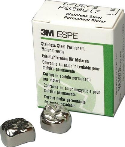 3M ESPE 3M-P21 تاج من البولي كربونات، الجانب العلوي الأيمن (عبوة من 5) in Kuwait
