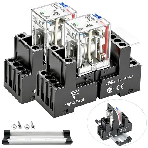 مرحل الطاقة الكهرومغناطيسية المدرج في قائمة UL 5Amp Din Rail Relay 110V AC 14-Pin، 4PDT 4NO 4NC مع مفتاح اختبار؛ 110 فولت دين السكك الحديدية. مؤشر LED يدفع إشارة المقبس لـ PLC in Kuwait