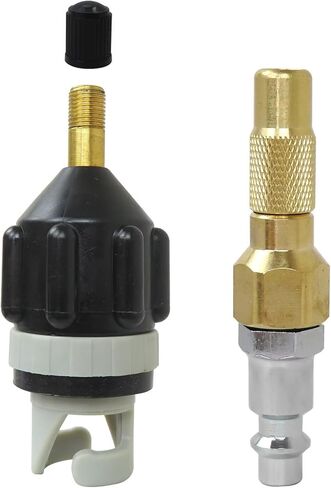 New Upgraded SUP Valve Adapter Set with Compressor Nozzle for Fast Inflation of Paddle Boards in Kuwait