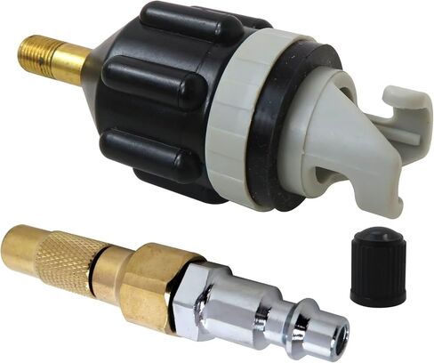 New Upgraded SUP Valve Adapter Set with Compressor Nozzle for Fast Inflation of Paddle Boards in Kuwait