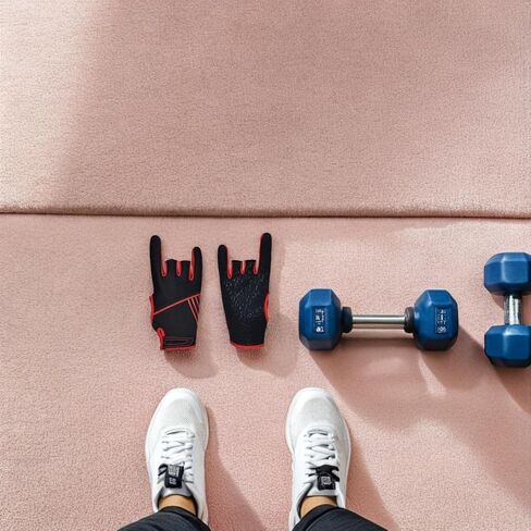 قفازات Toddmomy الاحترافية للبولينج قابلة للتنفس مع قفازات رياضية مضادة للانزلاق من السيليكون للرجال مقاس أحمر L/XL للياقة البدنية في الهواء الطلق in Kuwait